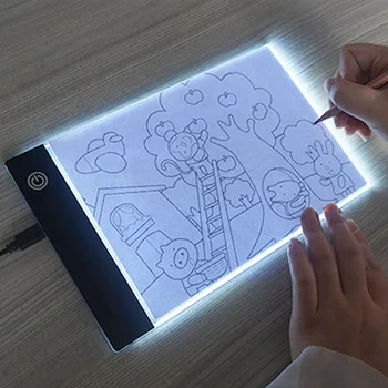 A5-A3 Led Drawing Copy Board Детская Игрушка Для Рисования 3-Уровневый Затемняемый Планшет Для Рисования Light Pad Детская Обучающая Игровая Игрушка