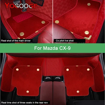 Автомобильные коврики YOGOOGE для Mazda CX-9 CX9 2006-2015 годов выпуска, роскошные автоаксессуары, ковер для ног